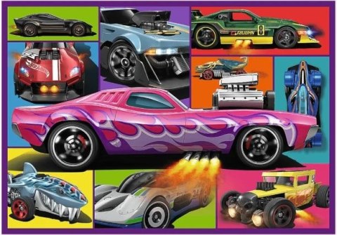 Puzzle 4x250 Wyścigowe auta Hot Wheels