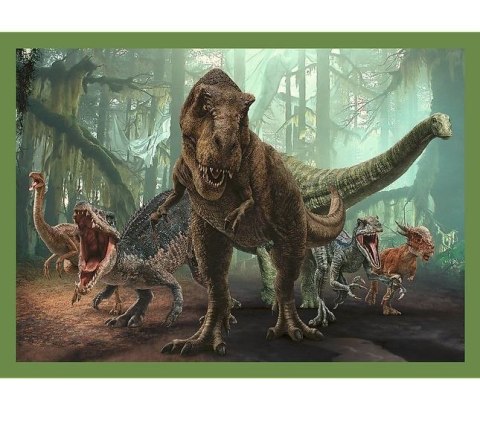 Puzzle 4w1 Groźne dinozaury Jurassic World