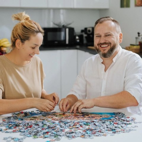 Puzzle 500 elementów Chatka nad rzeką