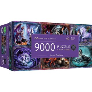 Puzzle 9000 elementów Fantasy Creatures Anne Stokes