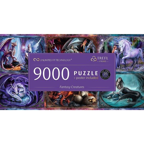 Puzzle 9000 elementów Fantasy Creatures Anne Stokes