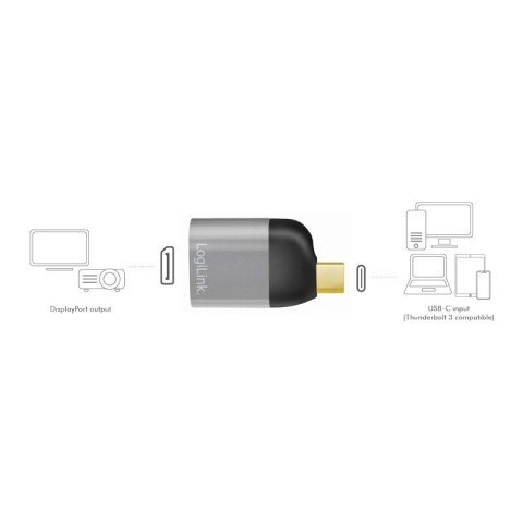 Adapter USB Type-C, do DP/F, 8K