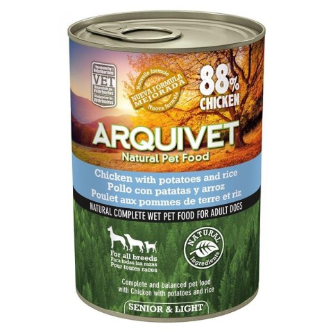 ARQUIVET Mokra karma dla psów SENIOR & LIGHT 12x400g Arquivet