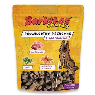 BARKITOS SNACKS Półwilgotny przysmak dla psów wołowina 150g Barkitos