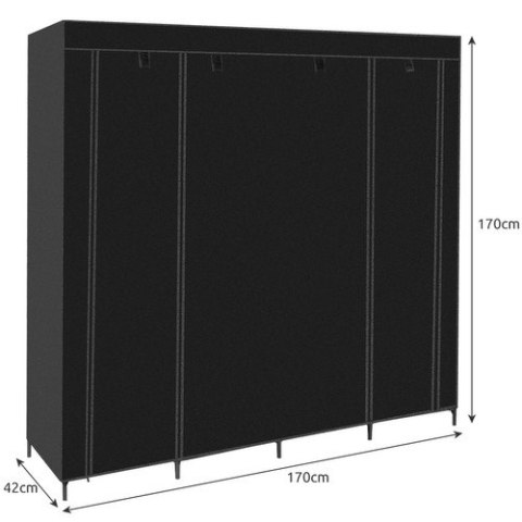 Szafa materiałowa składana 170x170cm Ruhhy 21744 Ruhhy Szafa materiałowa składana 170x170cm Ruhhy 21744 Ruhhy