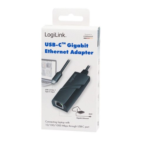 Adapter USB 3.2 Gen1 USB-C do Gigabit Ether.