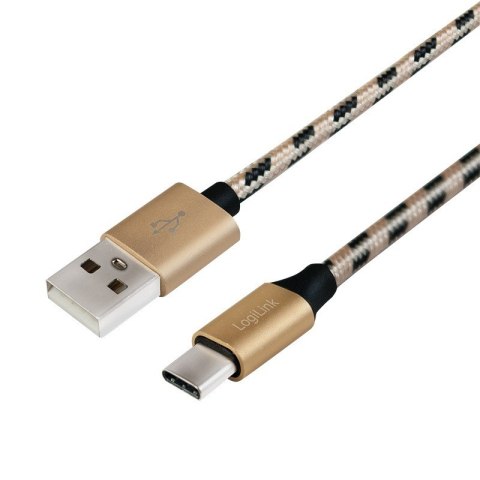 Kabel USB 2.0 A męski do USB-C męski, dł. 2m