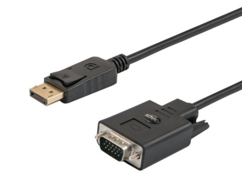 Kabel DisplayPort (M) - VGA (M) 1,8m, CL-92