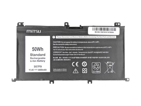 Bateria do Dell Inspiron 15 (7557), 15 (7559) 4400 mAh (50 Wh) 11.4 Volt Bateria do Dell Inspiron 15 (7557), 15 (7559) 4400 mAh (50 Wh) 11.4 Volt