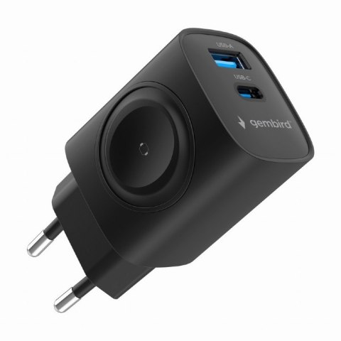 Ładowarka USB-A USB-C 20W PowerDelivery Quick Charge 3.0, czarna