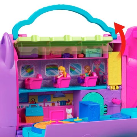 Figurki Polly Pocket Kotolot Samolot z dwiema laleczkami