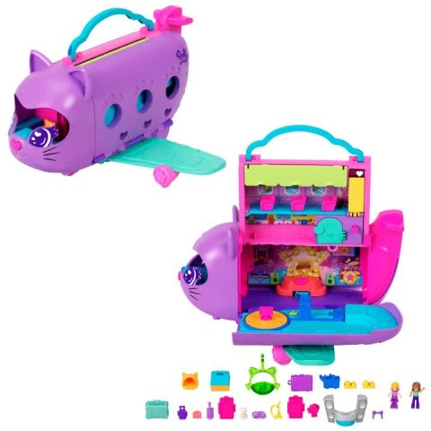 Figurki Polly Pocket Kotolot Samolot z dwiema laleczkami