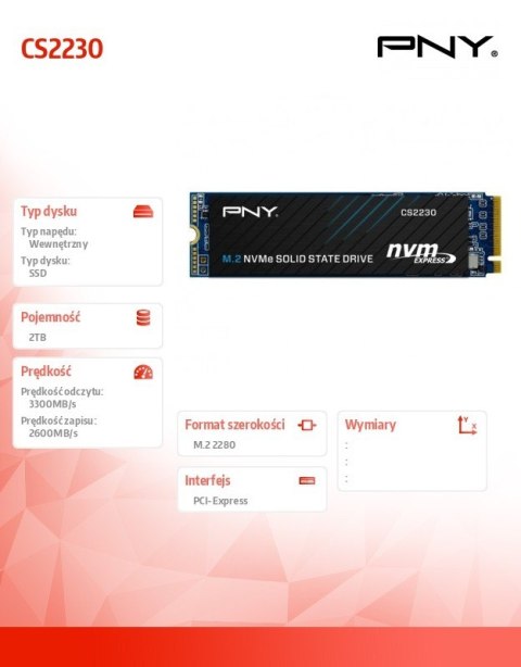 Dysk SSD 2TB M.2 2280 CS2230