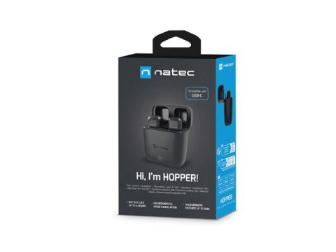 Mikrofon HOPPER krawatowy bezprzewodowy USB-C