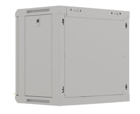 Szafa instalacyjna rack wisząca 19" 9U 540x350 szara drzwi przeszklone ( flat pack)