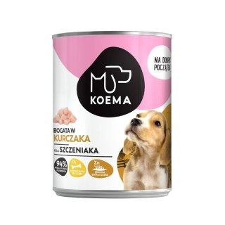 KOEMA JUNIOR karma mokra 90% mięsa, kurczak 400 g Koema