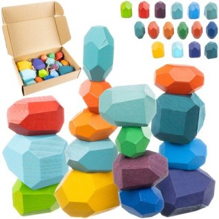 Kamienie/klocki drewniane - 16szt 22475 Kruzzel