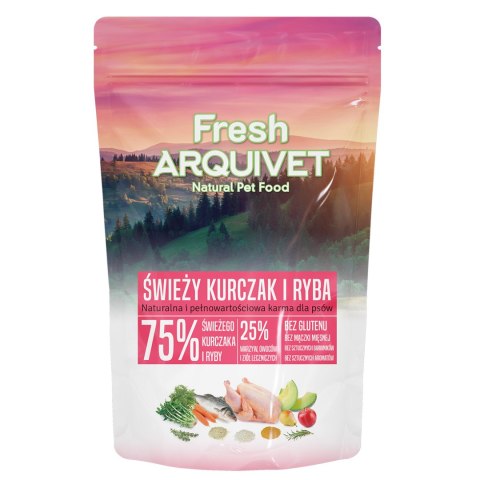 PRÓBKA ARQUIVET FRESH Półwilgotna karma dla psa kurczak i ryba oceaniczna 100 g Arquivet Fresh