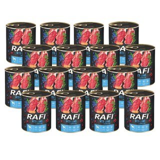 Rafi z jagnięciną, borówką i żurawiną 12 x 800 g Rafi