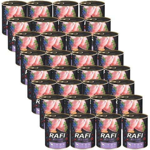 Rafi z królikiem, borówką i żurawiną 24 x 400 g Rafi Rafi z królikiem, borówką i żurawiną 24 x 400 g Rafi