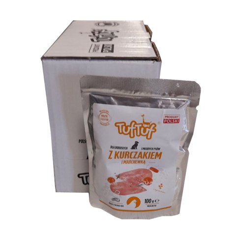 TUF TUF Saszetka kurczak z marchewką 100 g x 10 szt. Tuf Tuf TUF TUF Saszetka kurczak z marchewką 100 g x 10 szt. Tuf Tuf