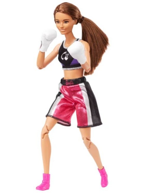 Lalka Barbie Made to move Bokserka