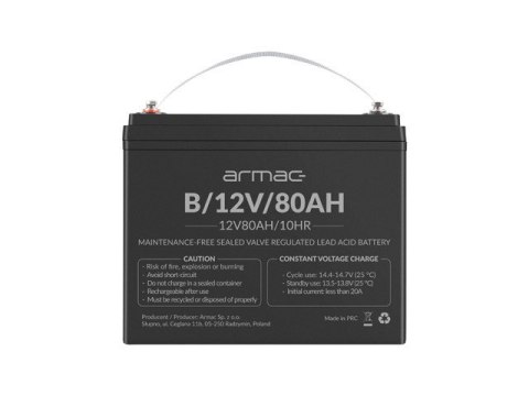 Akumulator 12v agm 12v 80ah uniwersalny B/12V/80AH