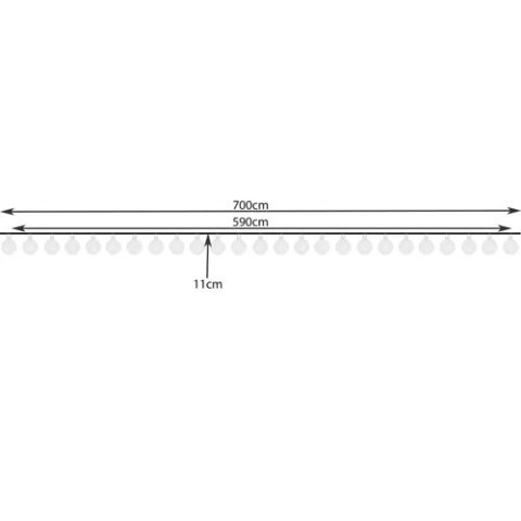 Girlanda solarna 7m 2V IP44 Gardlov 23865 Gardlov