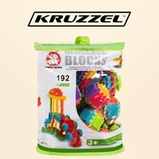 Klocki konstrukcyjne- jeżyki 192szt. Kruzzel 20376 Kruzzel