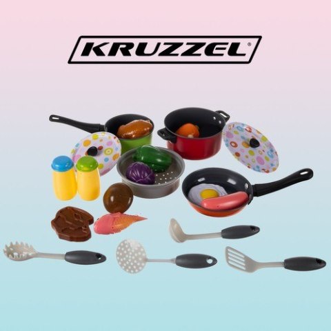 Zestaw garnków dla dzieci 22405 Kruzzel Zestaw garnków dla dzieci 22405 Kruzzel
