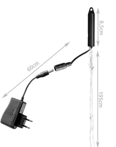 Lampki 200 LED - włosy anioła - multicolor 12V Iso Trade