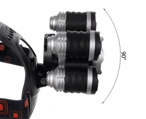Latarka czołowa 5 x LED T6 CREE Trizand