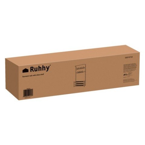 Wieszak na ubrania - stojak z półką na buty 15744 Ruhhy Wieszak na ubrania - stojak z półką na buty 15744 Ruhhy