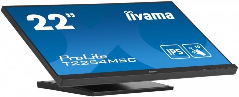 Monitor 21.5 cala T2254MSC-B1AG pojemnościowa 10 punktów, IPS, powłoka AG