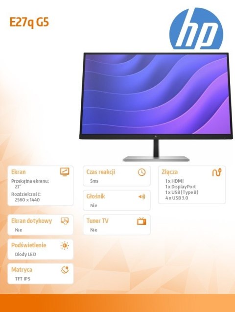 Monitor E27q G5 QHD 6N6F2AA