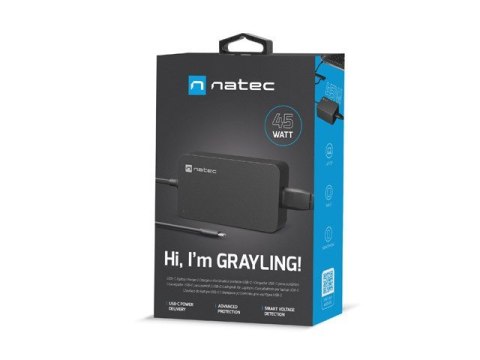 Zasilacz Laptop Grayling USB-C 45W do laptopów, tabletów, telefonów