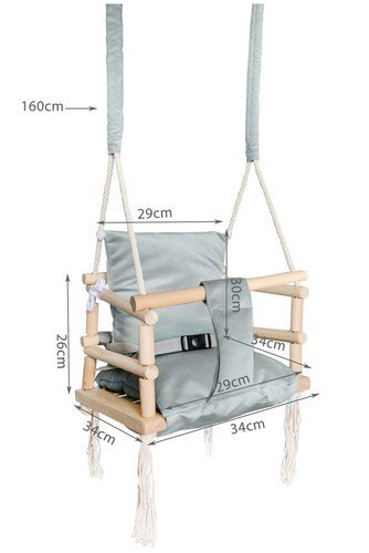 Huśtawka szara NEW H18026 Kruzzel Huśtawka szara NEW H18026 Kruzzel
