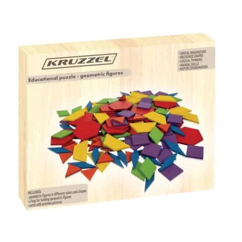 Układanka edukacyjna- figury geometryczne Kruzzel Układanka edukacyjna- figury geometryczne Kruzzel