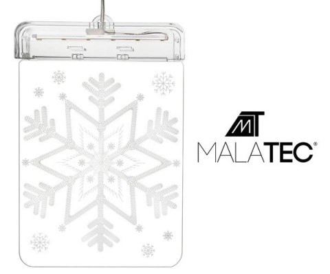 Witraż LED 3D- śnieżynka Malatec