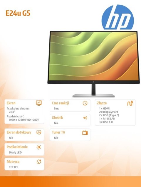 Monitor E24u G5 FHD USB-C 6N4D0AA