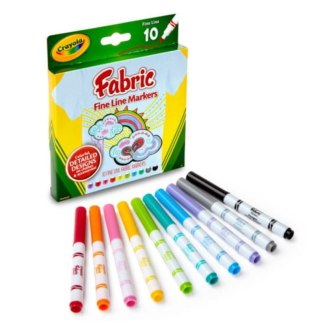 Markery do tkanin Crayola 10 sztuk