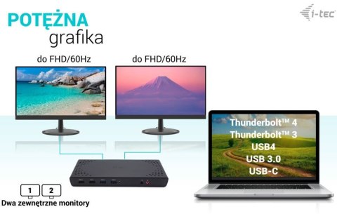 Stacja dokująca USB 3.0 / USB-C / Thunderbolt 2x HDMI + Power Delivery 100W