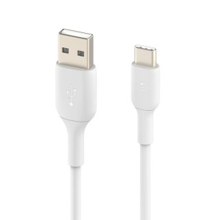 Kabel PVC USB-C do USB-A 15 cm biały