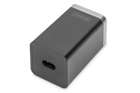 Ładowarka sieciowa uniwersalna, zasilacz GaN, 4 porty 2x USB-C 2x USB-A PD 3.0 65W Czarna