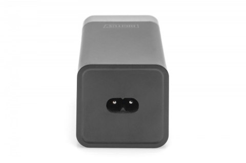 Ładowarka sieciowa uniwersalna, zasilacz GaN, 4 porty 2x USB-C 2x USB-A PD 3.0 65W Czarna