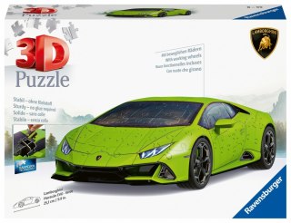 Puzzle 108 elementów 3D Pojazdy Lamborghini Huracan Evo Verde