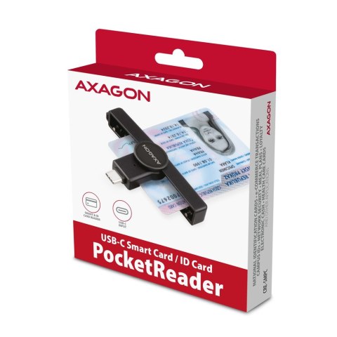 CRE-SMPC Czytnik kart identyfikacyjnych PocketReader USB-C