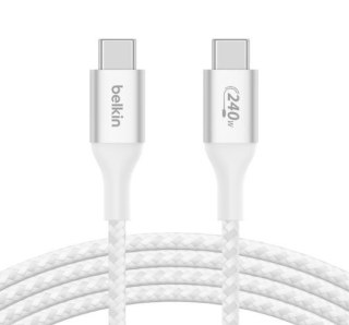 Kabel BoostCharge USB-C/USB-C 240W 1m biały