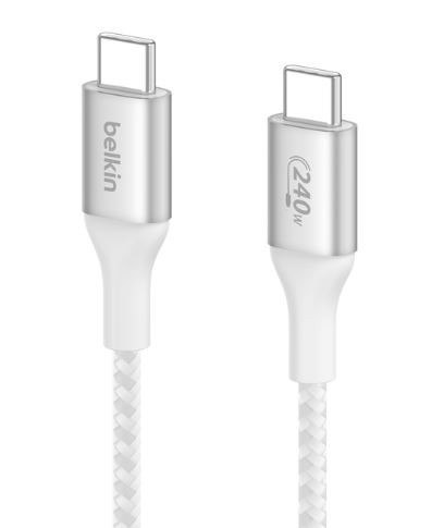 Kabel BoostCharge USB-C/USB-C 240W 1m biały