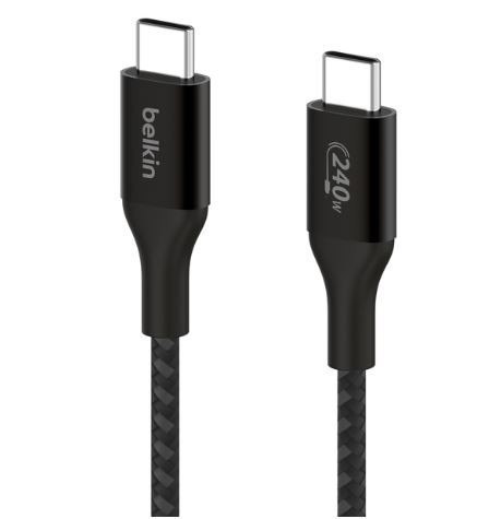 Kabel BoostCharge USB-C/USB-C 240W 1m czarny